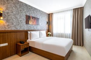 Camera con letto e TV di Diamond Beyazit Hotel a Istanbul