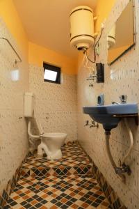 a bathroom with a sink and a toilet at BOB Lesiure in Ooty