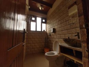 Koupelna v ubytování TSUKIMI Homestay, Naggar, Manali