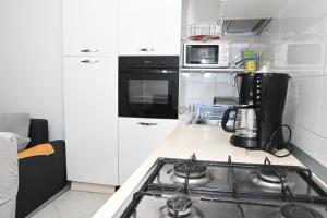 Kuchyň nebo kuchyňský kout v ubytování Apartment Oscar