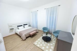 Posteľ alebo postele v izbe v ubytovaní Second District Charming Flat