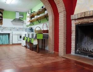 Nhà bếp/bếp nhỏ tại Majada La Carrasca