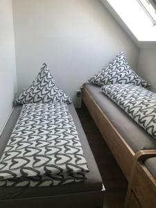 Katil atau katil-katil dalam bilik di Ferienwohnung Brennerei Stilling