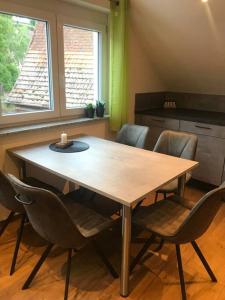 Ruang duduk di Ferienwohnung Brennerei Stilling