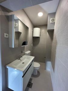 Koupelna v ubytování Apartmani Simona