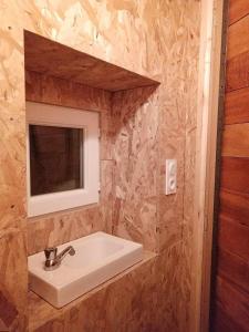 Koupelna v ubytování Triangle Studio