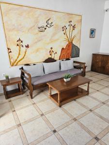Χώρος καθιστικού στο Hotel Leta 