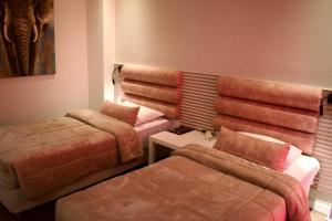 A seating area at Minoa Athens Hotel