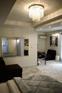 A seating area at Minoa Athens Hotel