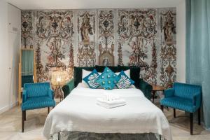 Katil atau katil-katil dalam bilik di Appartement spacieux et lumineux à Montorgueil