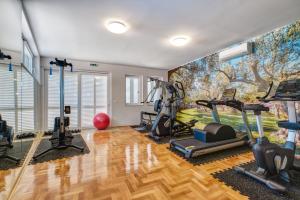 Γυμναστήριο ή/και όργανα γυμναστικής στο Apartments Alberta