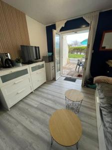 Nhà bếp/bếp nhỏ tại L'écume de Pentrez