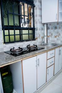 Kuchyň nebo kuchyňský kout v ubytování Shanny's 1Bedroom