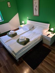 Postel nebo postele na pokoji v ubytování Rooms Modrušan