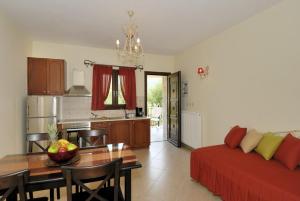 Kuchyň nebo kuchyňský kout v ubytování Byzantinon Hotel