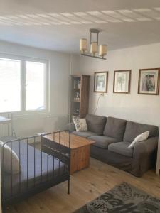 Posezení v ubytování Apartmán se zahradou v Protivíně č.2