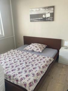 Postel nebo postele na pokoji v ubytování Apartmán se zahradou v Protivíně č.2