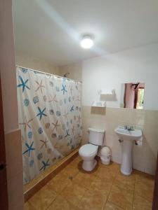 Koupelna v ubytování Hacienda Norabuena