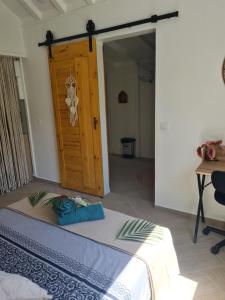 Gîte L'instant Cocooning的休息区