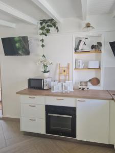 Gîte L'instant Cocooning的厨房或小厨房