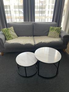 Posezení v ubytování Bürgemeister Apartment