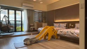 Voodi või voodid majutusasutuse Panda Homestay toas