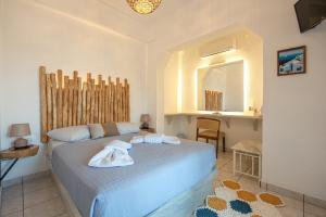 Letto o letti in una camera di Pension Stella