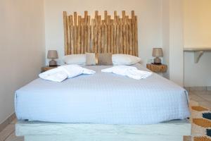 Letto o letti in una camera di Pension Stella