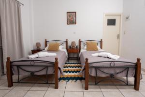 Letto o letti in una camera di Pension Stella