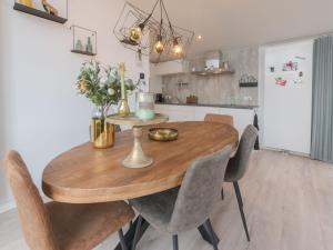 Η κουζίνα ή μικρή κουζίνα στο Detached House on Lake in Zeeland Holiday Park +10 φωτογραφίες