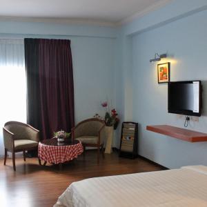 TV a/nebo společenská místnost v ubytování Hotel Maluri