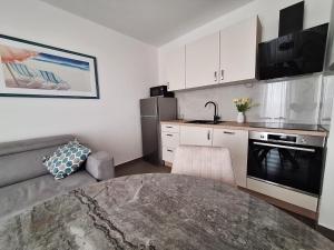 Kuchyň nebo kuchyňský kout v ubytování Villa Sirius