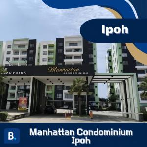 Edificio aominio con el nombre del edificio en Manhattan Condominium Ipoh, en Ipoh