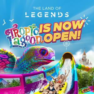 um cartaz para a terra das lendas resort é agora uma nova atração em The Land Of Legends Kingdom Hotel - All-in Concept em Belek
