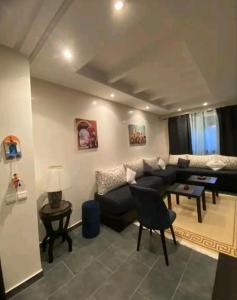 Χώρος καθιστικού στο Pied sur mer "Un paradis à bas prix"