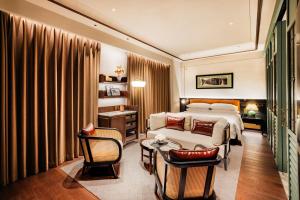 Voodi või voodid majutusasutuse Hotel Central 新中央酒店 toas
