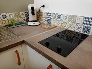 L'ancienne écurie, near Carcassonne, private and charming accomodation Corporate bookings accepted的厨房或小厨房
