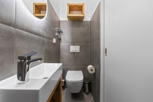 Koupelna v ubytování Hotel Comenius