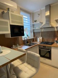 Kuchyňa alebo kuchynka v ubytovaní Syl Via Apartman