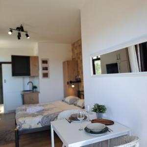 Kuchyň nebo kuchyňský kout v ubytování Studio apartment with sea view + 30 fotografií