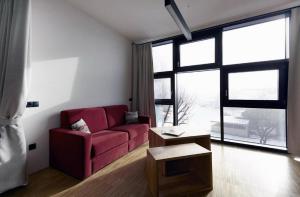 Posedenie v ubytovaní Apartmentwohnung mit Balkon für sechs Personen