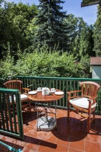 Μπαλκόνι ή βεράντα στο Appartement in Zeuthen mit Kleiner Terrasse +1 φωτογραφίες
