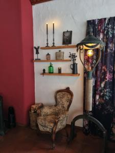Posezení v ubytování B&B Am Sahrbach