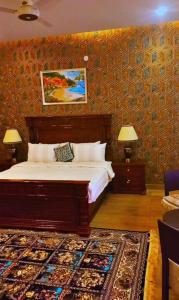 Cama o camas de una habitación en Pearl Executive Villa Islamabad