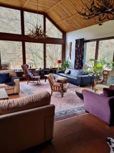 Posezení v ubytování B&B Am Sahrbach