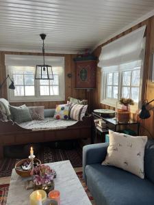 พื้นที่นั่งเล่นของ Cozy cabin in the center of Geilo