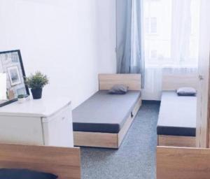 Krevet ili kreveti u jedinici u objektu City Hostel Wrocław - Blisko Centrum - Pełne wyposażenie