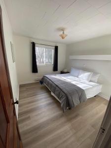 1 dormitorio con 1 cama grande en una habitación en Tally Ho Inn, en Huntsville