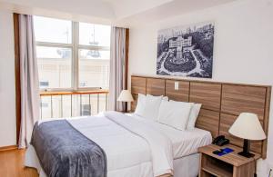 Cama ou camas em um quarto em Hotel Dan Inn Planalto São Paulo