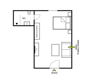 Plan piętra w obiekcie Apartamenty na Blichu - Noclegi Energylandia Zator
